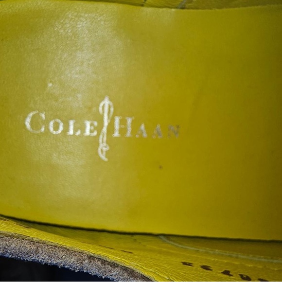 Cole Haan  Tan and Yellow Oxfords - Picture 6 of 8